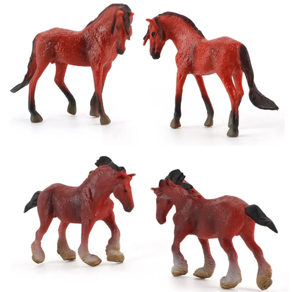 Figures Figurines Children's Gifts Simulation Pony Arabian Educational  Toys Horse  Miniature Animal Models Desktop Ornaments