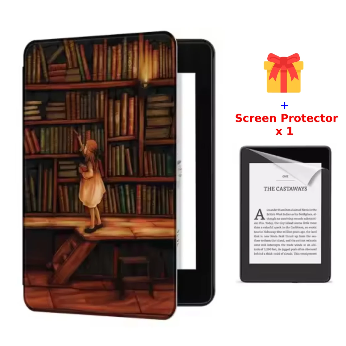 For Kindle Voyage Case 2014 NM460GZ PU Leather Cover Book Case