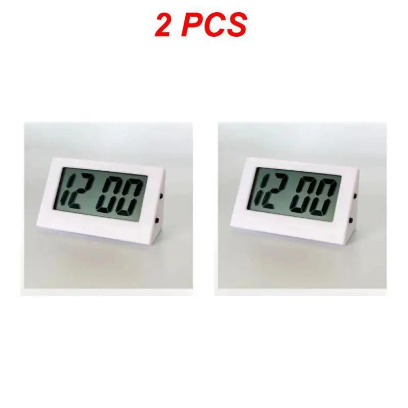 5.2*2*3.5cm Mini Portable Desk Clock 12Hour Time Display Digital Clock with Date Electronic Table Clock for Student/Car/Bedroom