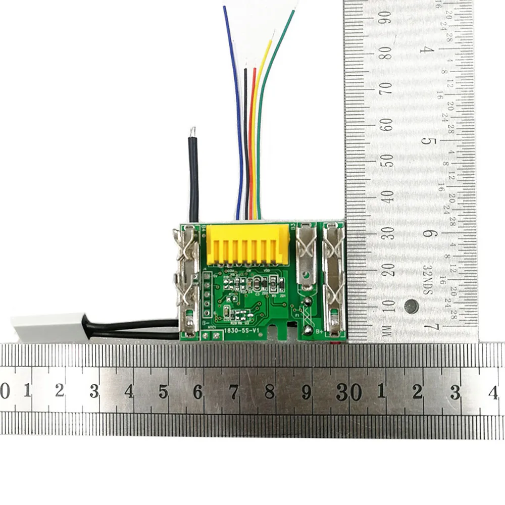 Placa de circuito de protección de carga de batería de litio, herramienta eléctrica de 18V, 1.5Ah, 3Ah, 6Ah, 9Ah, placa LED para Makita BL1830,