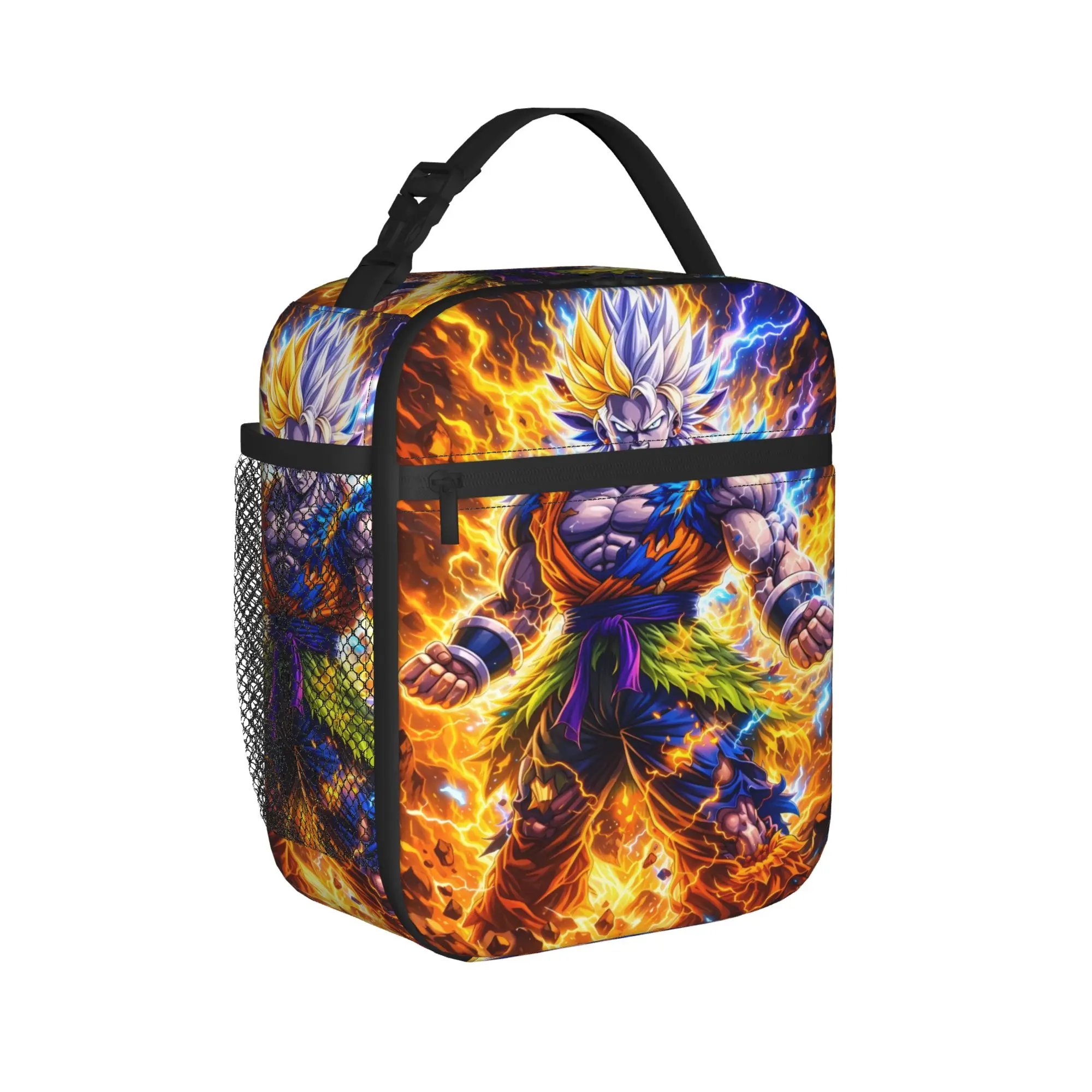 Dragons Ball Anime Song Goku Lunch Bag Casual Office Lunch Box Custom Convenient Tote Food Bags Back To School