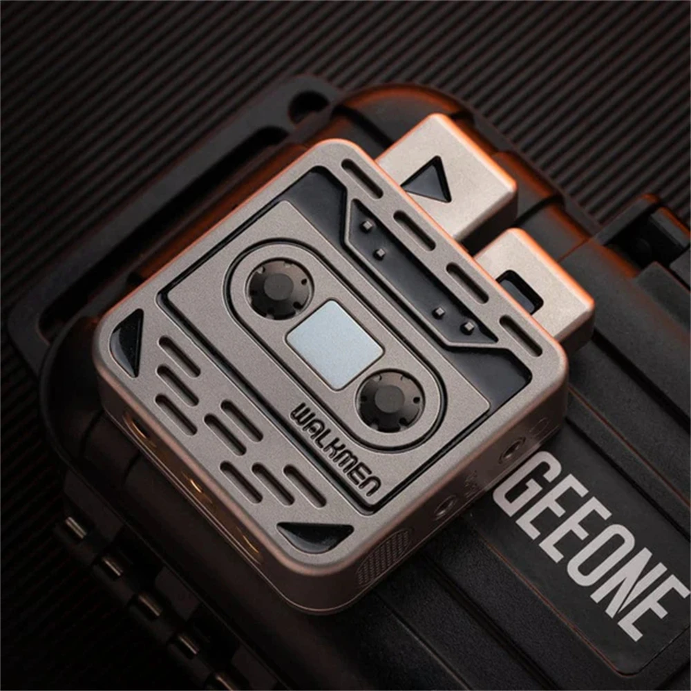 ATIEDC Walkman Titanium Alloy Fidget Slider Spinner EDC Toys Anti Stress Hand Spinner ADHD Anxiety Relief Sensory Toys Gift