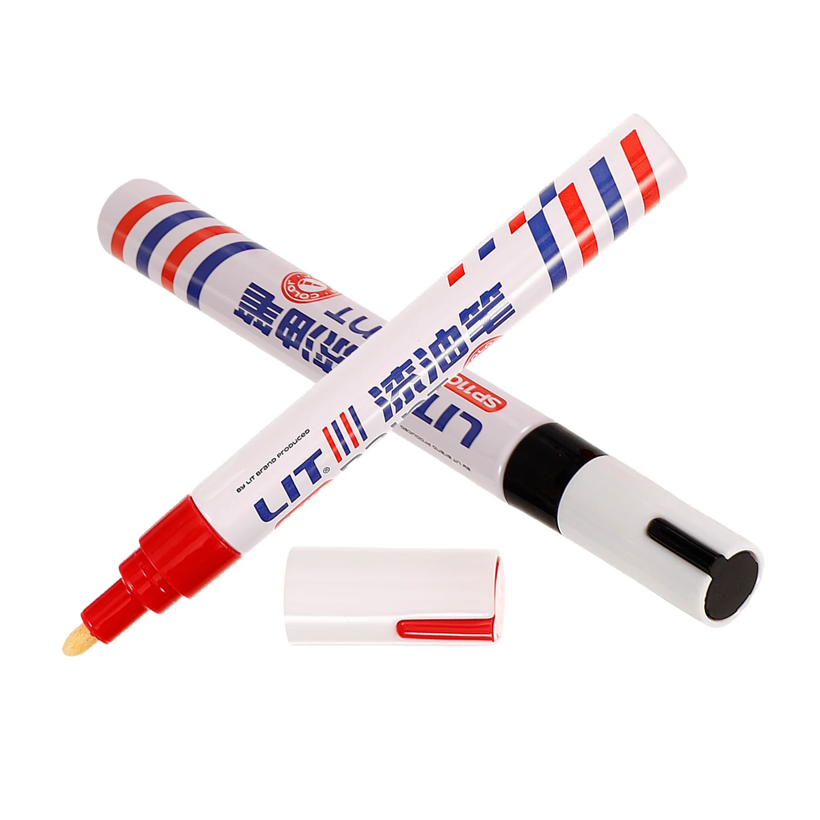 2 Pcs Tombstone Tracing Paint Touch Up Marker Pen Paintbrush Pens Monument Writing Touch-up Plastic Tablet for Children