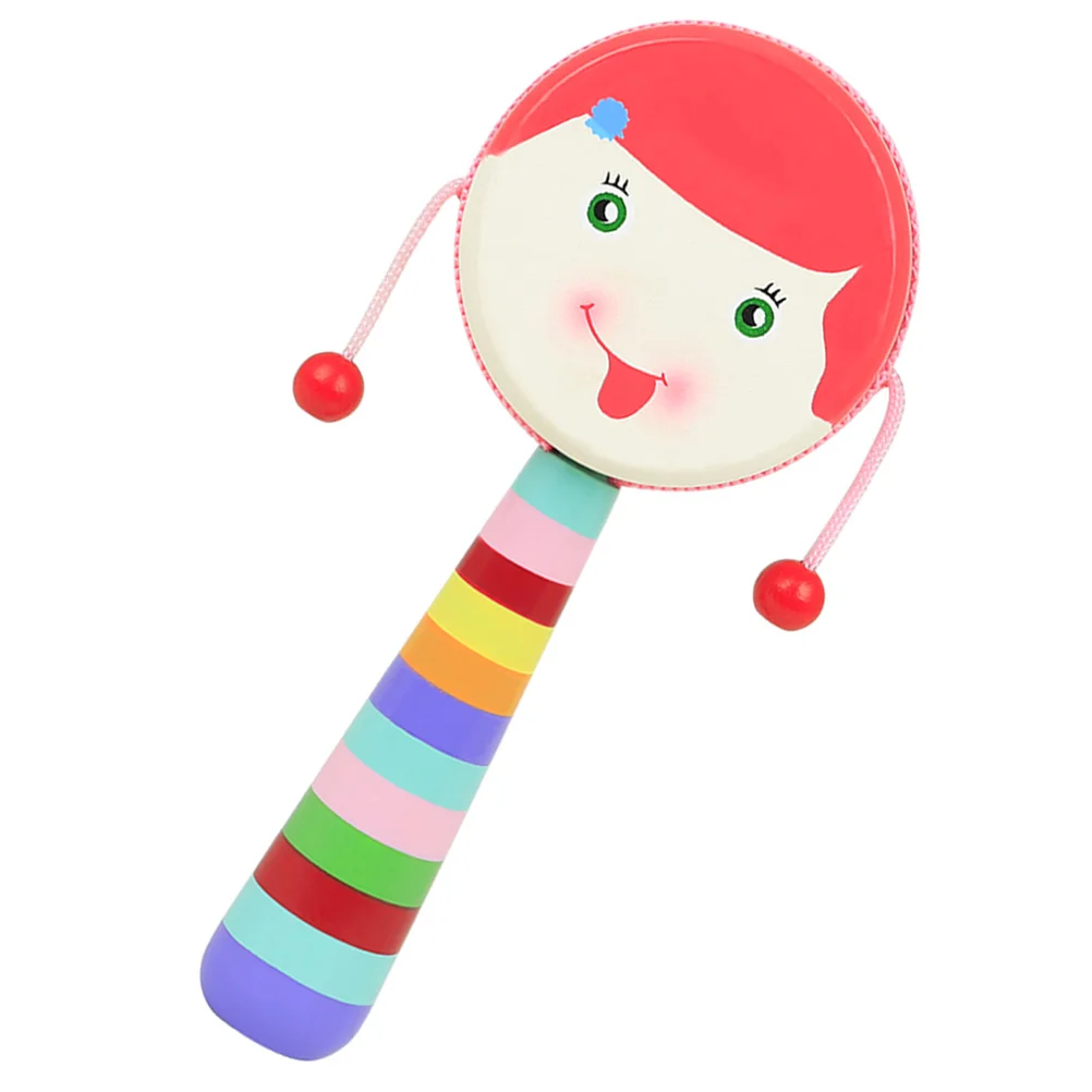 

Wooden Rattle Drum Toys for Babies Infant Vocalize Sensory Rattles Children Baby Newborn Montessori Children's