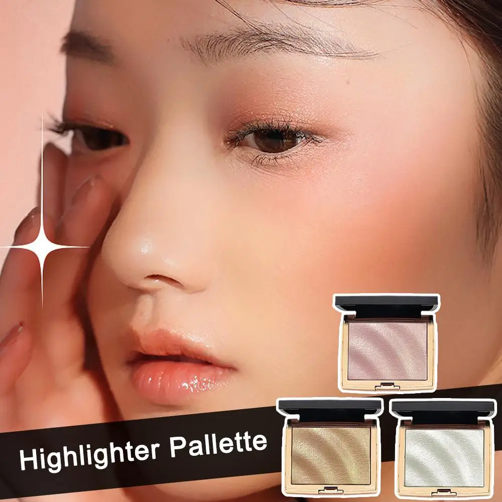 Galaxy Highlighter Powder Palette Glitter Diamond Shimmer Face Highlighter Lasting Cosmetics Waterproof Face Contour Makeup D2Z4