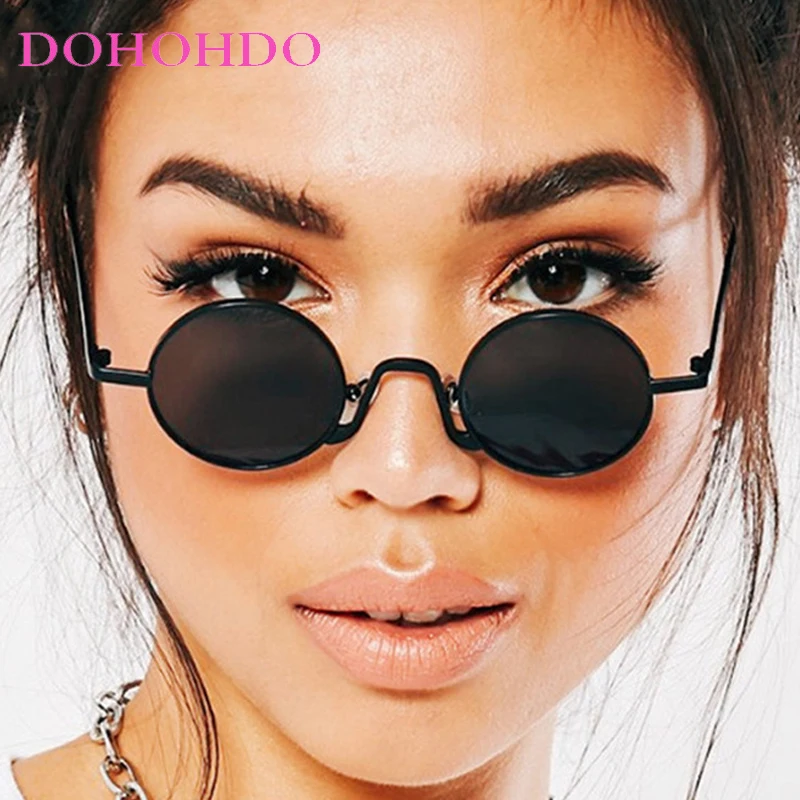 

Fashion Small Round Punk Women Sunglasses Retro Metal Frame Hip Hop Men Sunglasses Outdoor Driving Eyewear Ladies Lentes UV400
