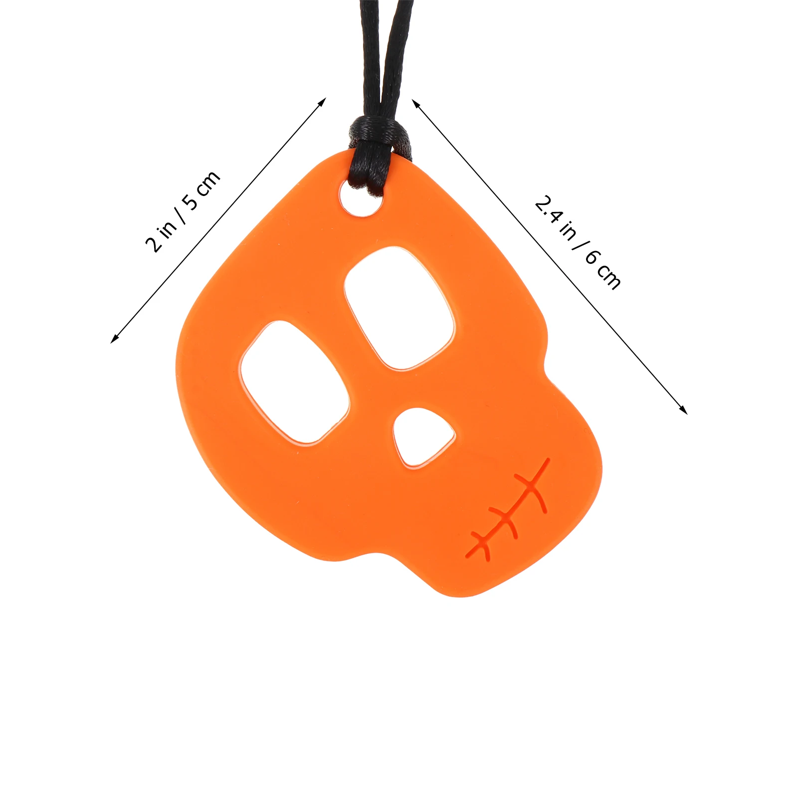 スカルおしゃぶり噛むネックレスおもちゃ赤ちゃん咀嚼子供シリコーンシリカゲル感覚赤ちゃん