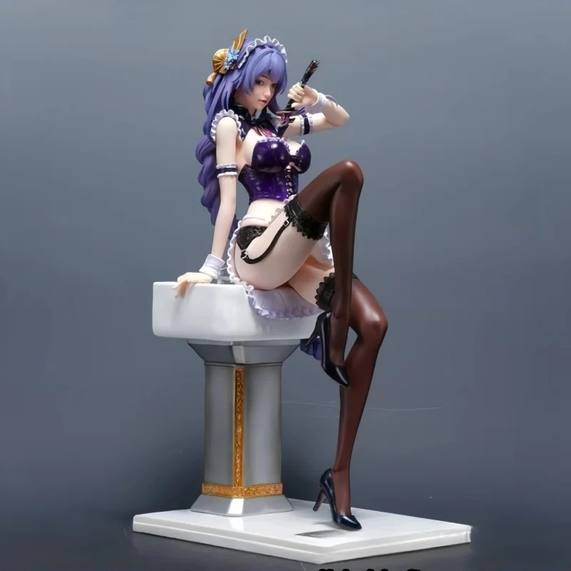 

Gk Maid Bathroom Beelzebul Genshin Impact 1/4 Girls Chinese Anime Girl Pvc Action Figure Toy Gk Game Collection Model Doll Gifts