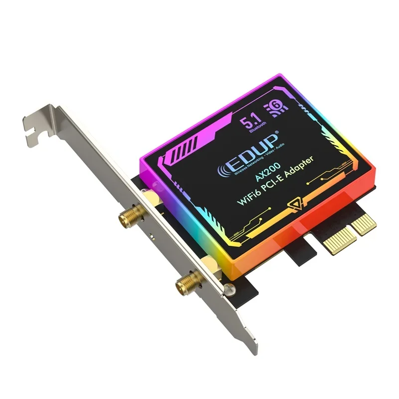 ワイヤレス Wifi 6 アダプター PCIE X1 ネットワークカード 2974Mbps イーサネット信号レシーバー Bluetooth 5.1 デュアルバンド 2.4G & 5G ネットワーキング