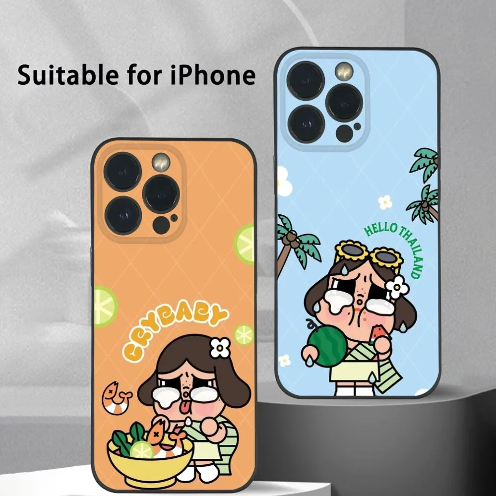 아이폰 만화 캐릭터 소프트 케이스 이미지