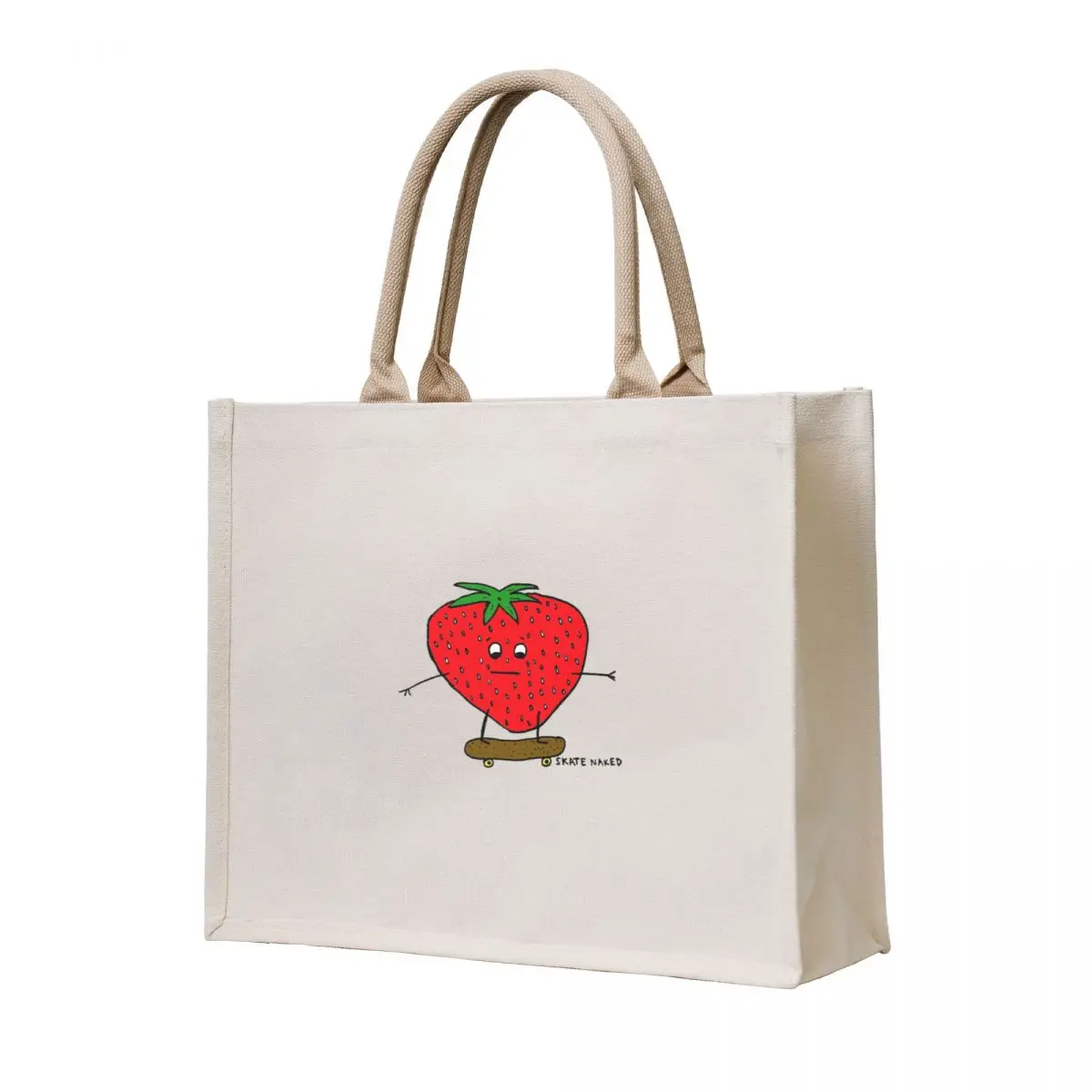 

Skate Naked. Strawberries are always naked Tote Bag canvas tote bags Gift bag shopper bags for women