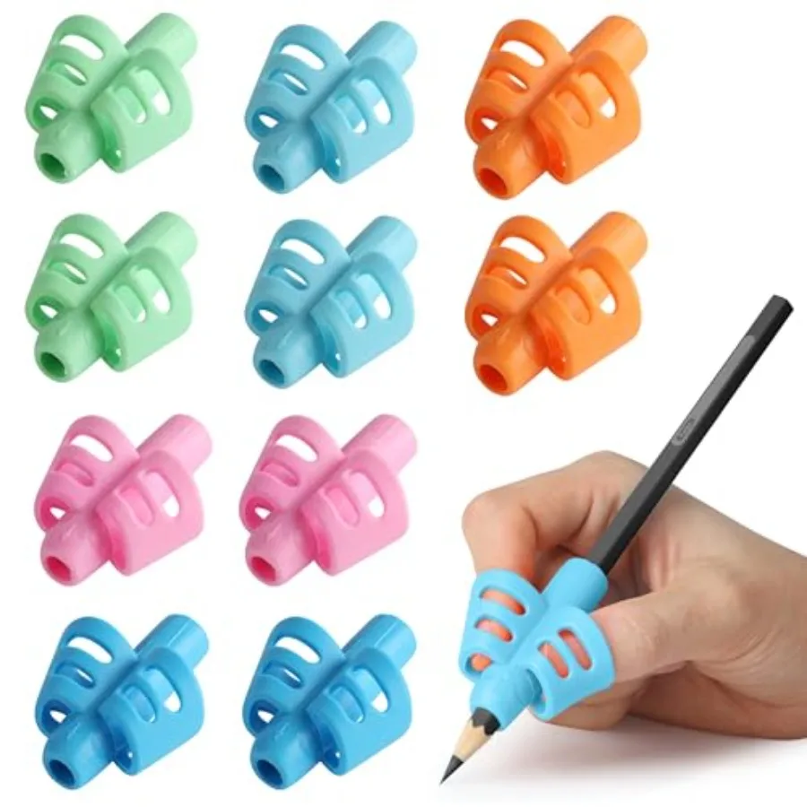 

- Peil Grips for Handwriting 20 PCS 10 Finger Grips+10 Clips Peil Holder Grippers Pen Grip