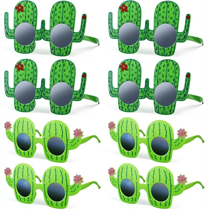 

Funny Cactus Sunglasses Plastic Eyeglasses Mexican Fiesta Party Supplies for Cinco De Mayo Hawaiian Summer Beach Party Favors