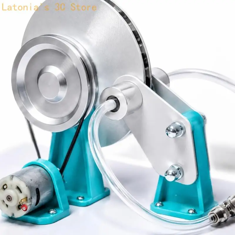 Automotive Brake System Teaching Model with Mounted Pedal, Clear Tubing, and Wheel Assembly for Classroom Demonstrations X3UB