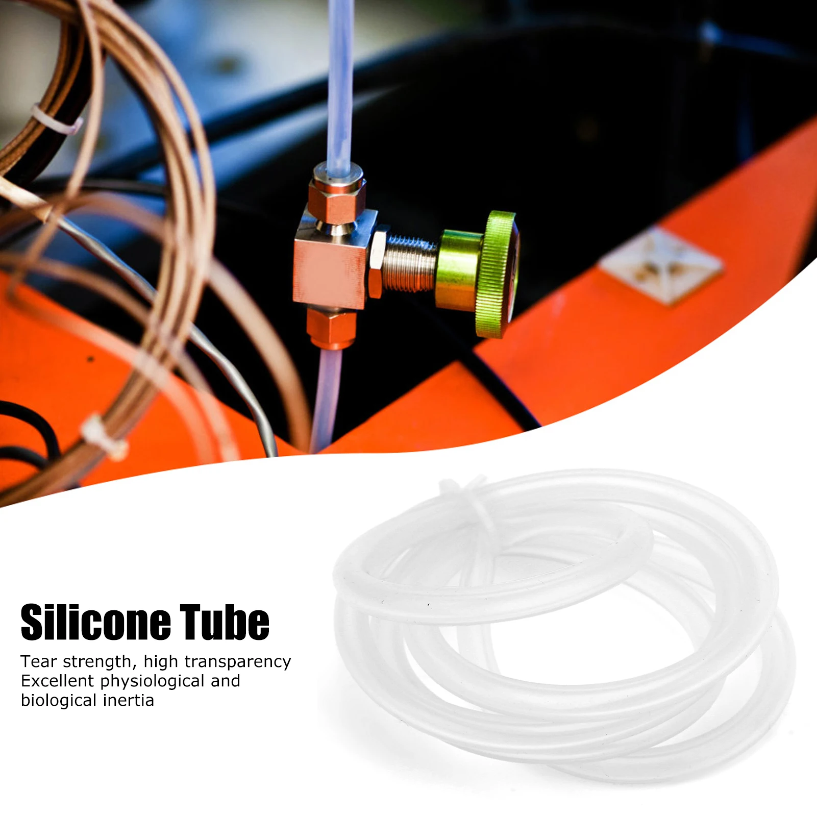 

Силиконовая трубка для перистальтического насоса, прозрачный шланг для гидравлического оборудования, 1 метр