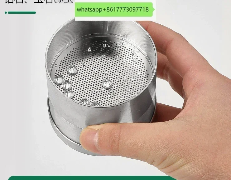 Diamond sieve, gemstone sieve, stainless steel precision pearl, bare diamond measurement size, filter screen