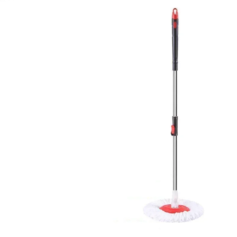 Floor Cleaner 360 Degree Rotating Mop Pole Thickened Stainless Steel Retractable Hand Press Spin Dry Magic Mop Cleaning Mop Spin