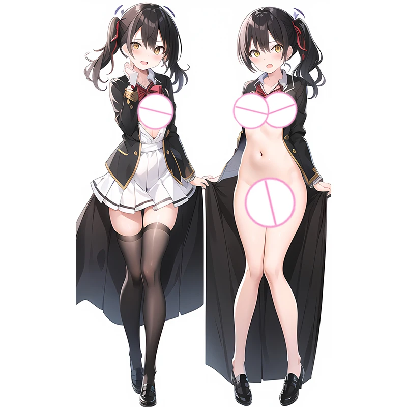 

Dakimakura Anime Pillow Cover Komai Hasuki Double Sided Print Life-size Body Decoration