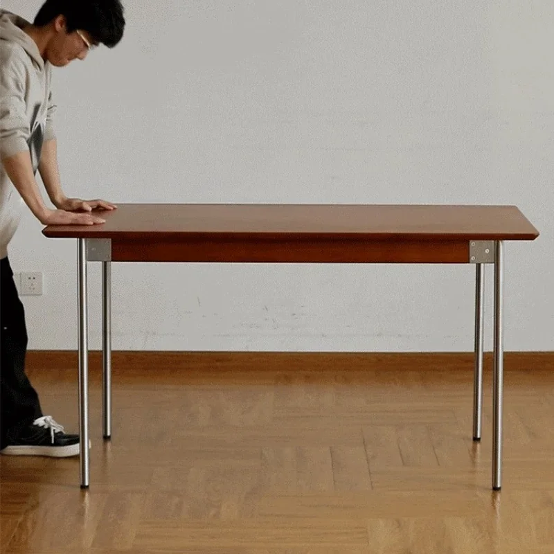 Solid Wood Office Table Bedroom Large Laptop Table Modern Minimalist Office Desks Studio Drafting Desk Narrow Coffee Tables