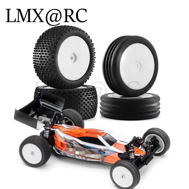 Neumático de Goma para Coche RC Todoterreno 2WD a Escala 1/10 de 82 y 87 mm, Compatible con XRAY Serpent SRX2 SRX4 Traxxas Bandit Tekno Tamiy