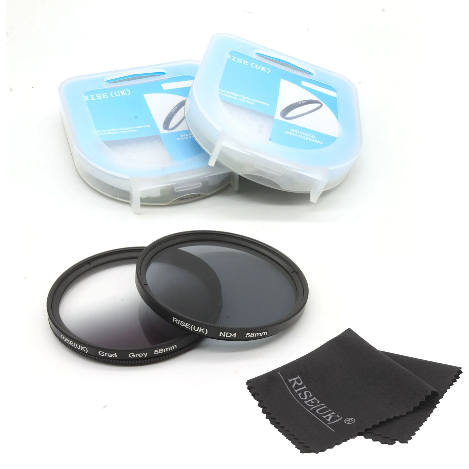 Universal Full/Graduated blue Colour Circular Lens Filters grey 52MM /58MM For Camera Gopro Lens Accessories