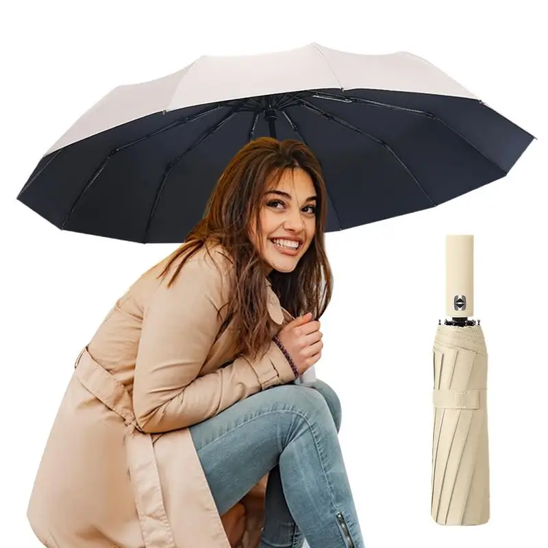 

Umbrella Automatic Open and Close Foldable Large Sun Umbrella Heavy Duty Compact Umbrella Automatic Open and Close Travel