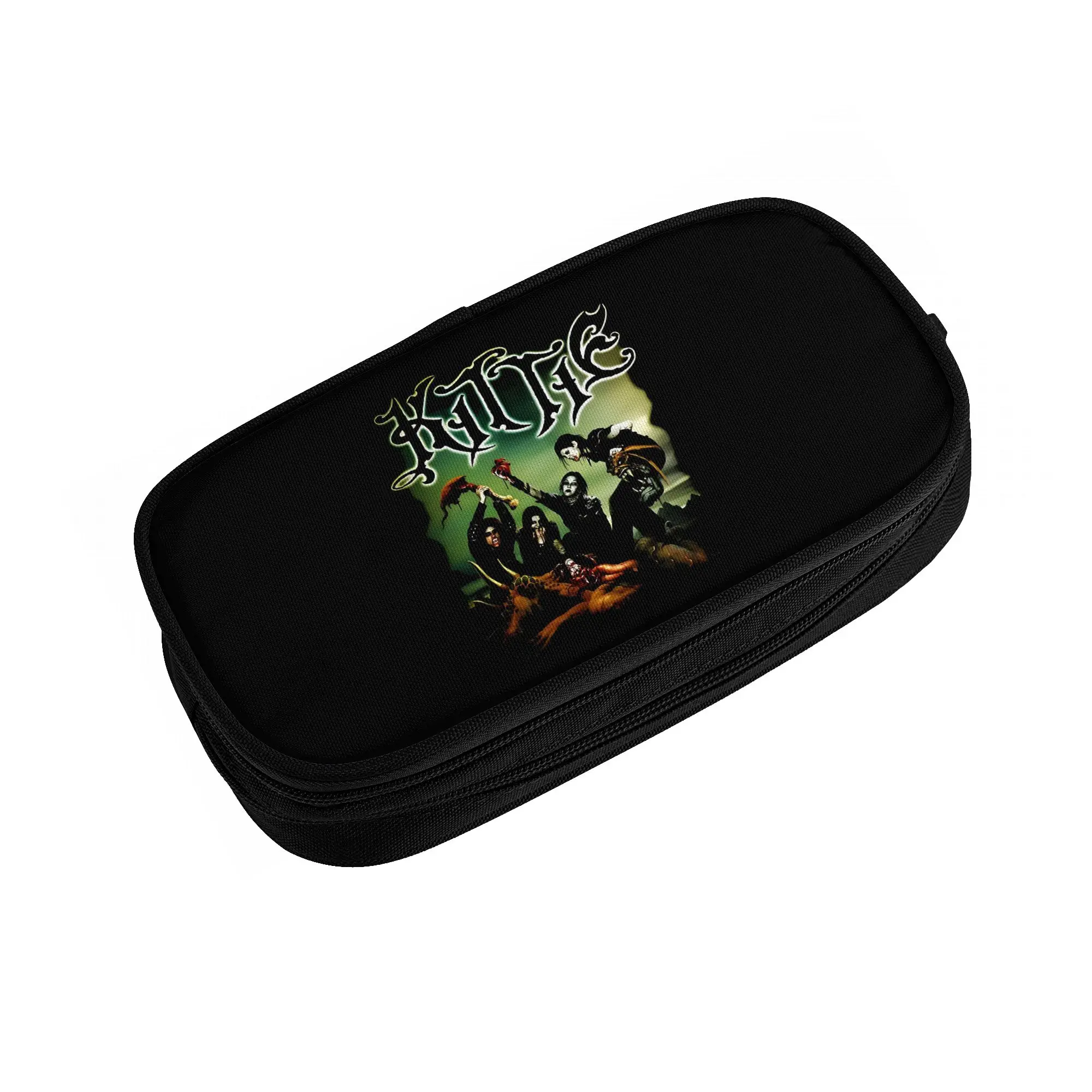 Kittie Canadian Heavy Metal Band  Kawaii Pencil Cases Boy Girl Large Capacity  Pencil Pouch Student School