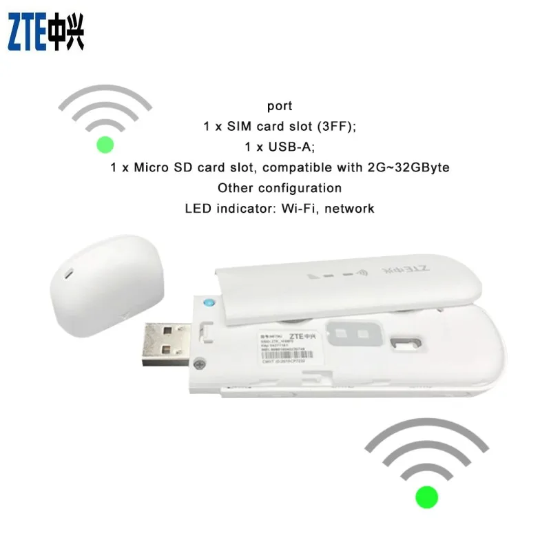 Imagem -03 - Zte-roteador Wifi Mf79 Mf79s Mf79u 4g Lte Usb Vara Wifi Novo Modelo