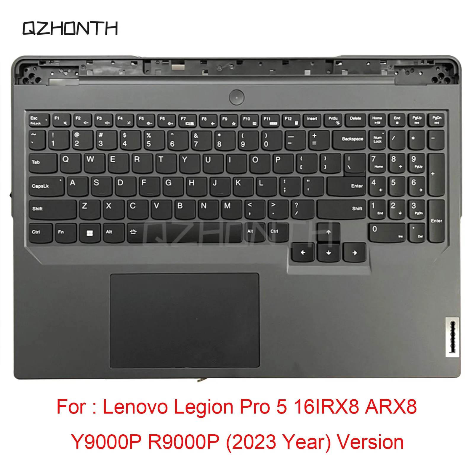 

New For Lenovo Legion Pro 5 16IRX8 ARX8 Y9000P R9000P (2023 Year) Palmrest with White Backlit Keyboard 5CB1L30890 16"