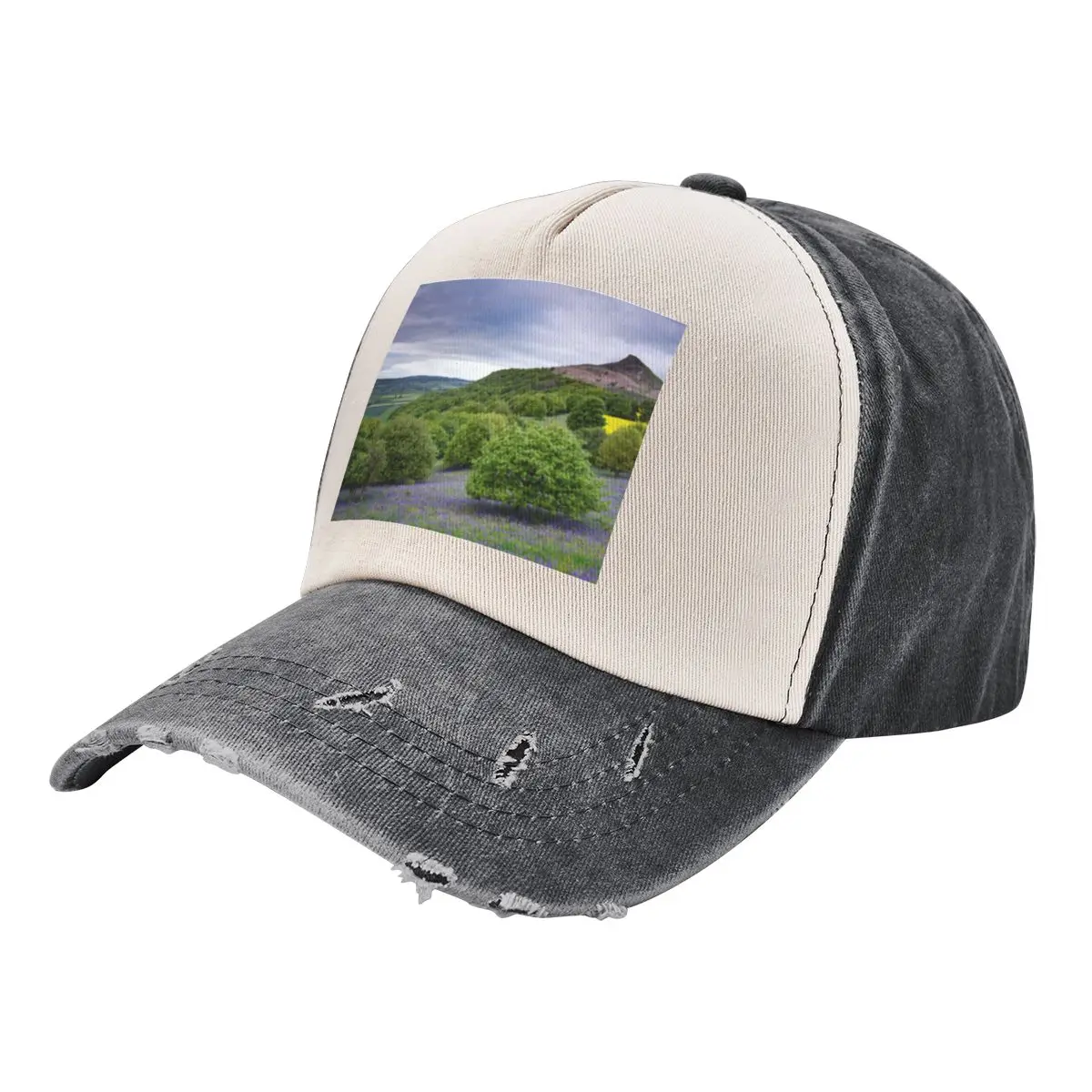 Bluebells at Roseberry Topping Baseball Cap Rugby birthday Caps Male Women's