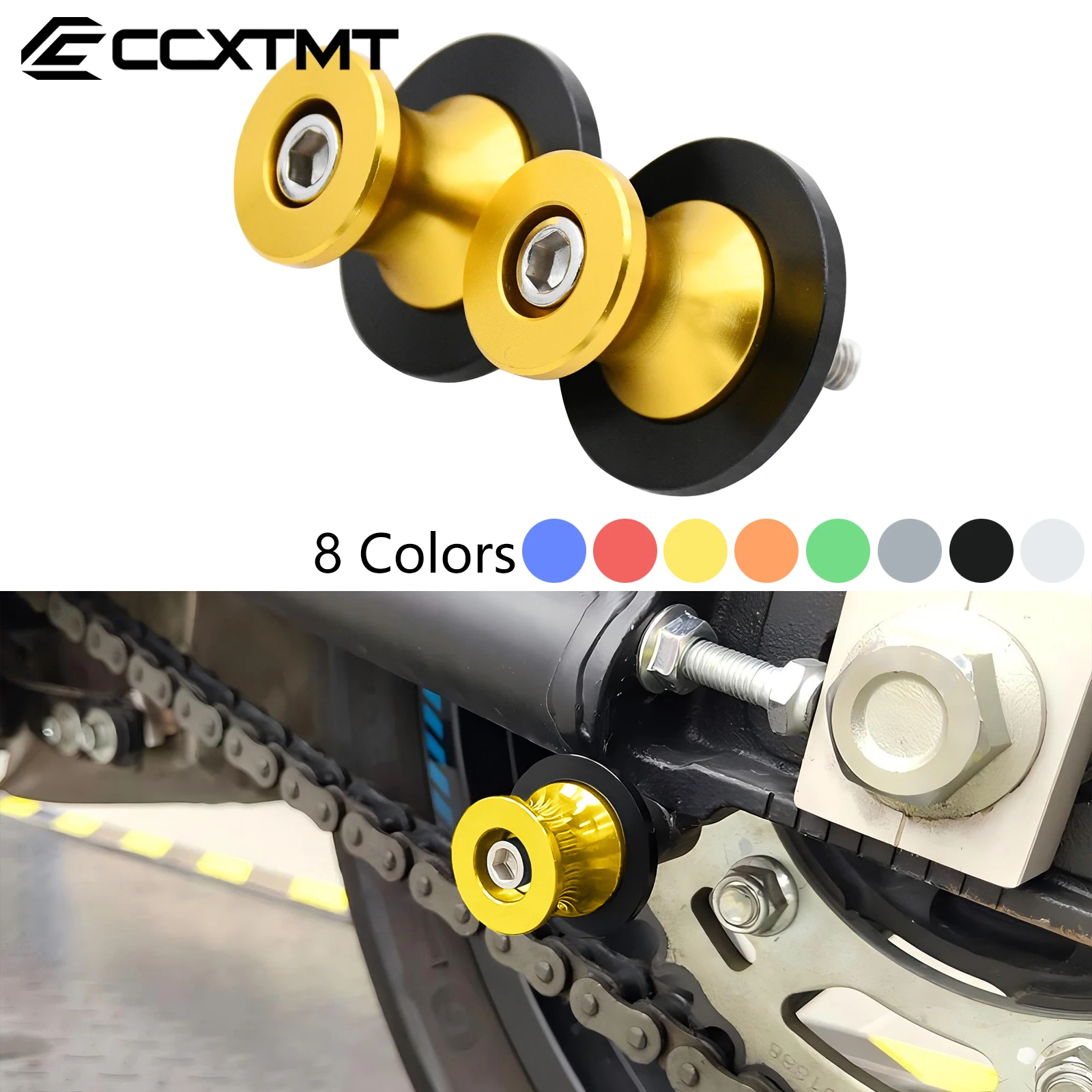 Parafusos de Suporte para Braço Oscilante de 6mm para Motocicleta Yamaha MT03 2005-2022, MT09 2015-2024, MT10 2016-2021, YZFR15 V3 V4 2014-2022