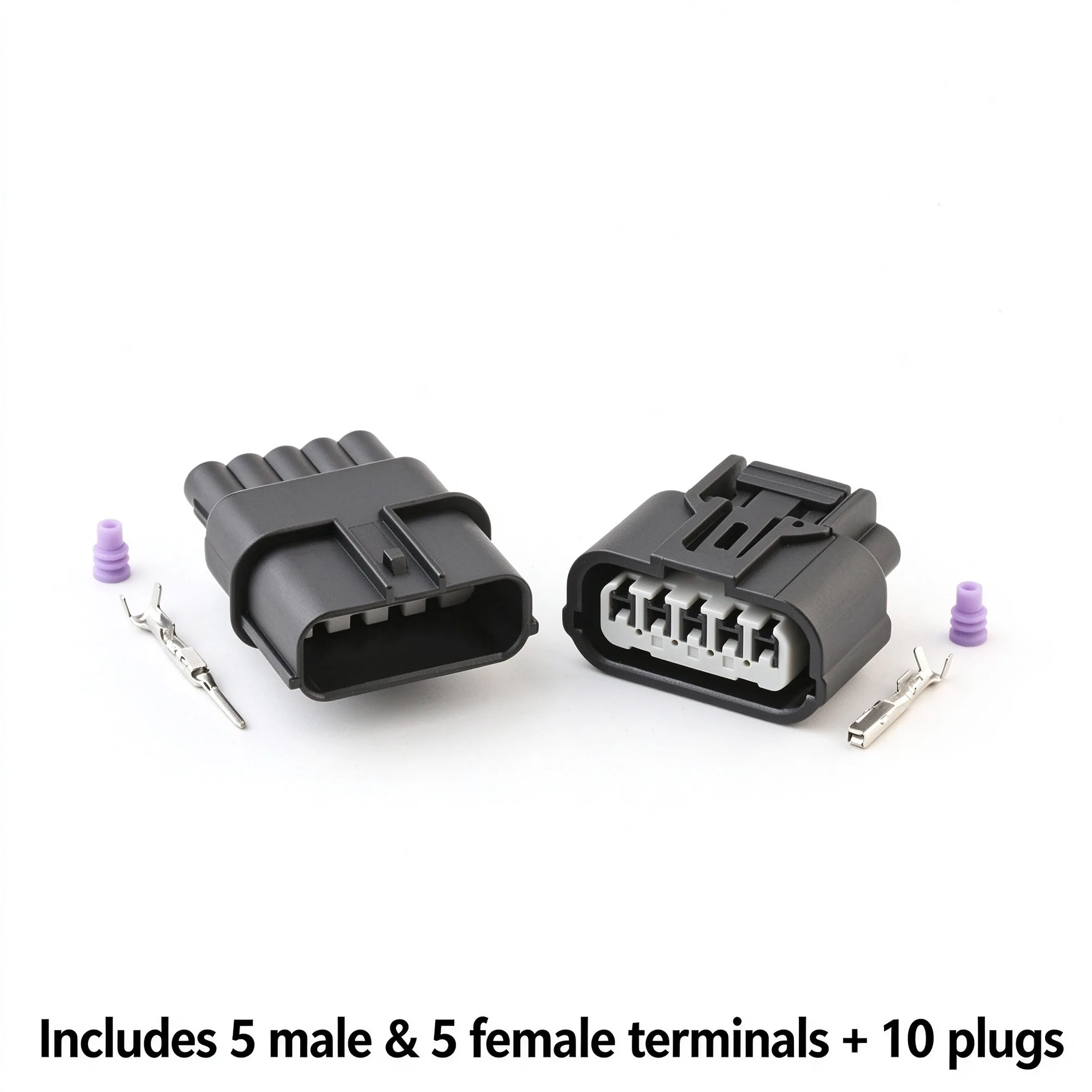1 set 6189-1081 6189-6909 5 Pin Auto Waterproof Connector Mass Air flow Sensor plug Intake Pressure Oxygen Sensor Plug For Honda