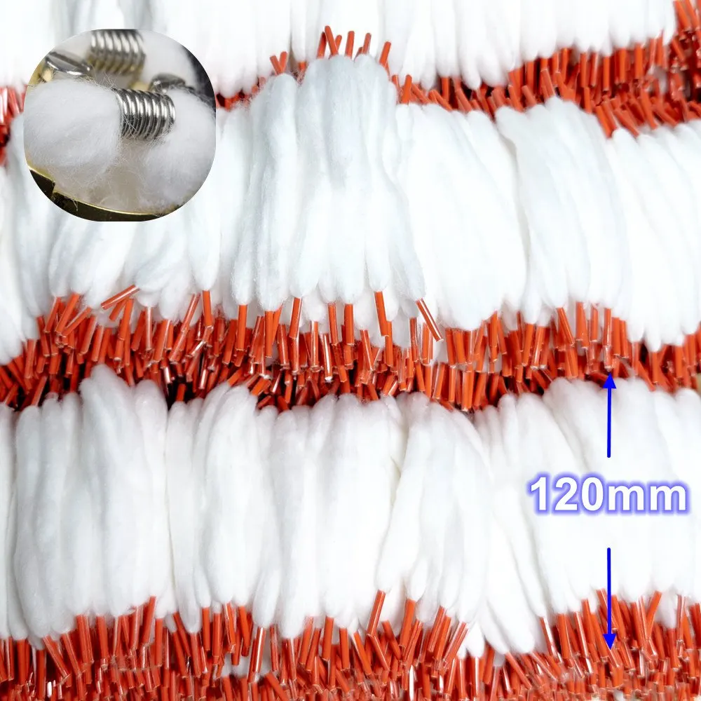 100/50/20/10PCS 3.0 Long Cycle Life Organic Cotton 12cm Pads/cton ShoeLace Cotton Thread 100% Unbleach Cotton