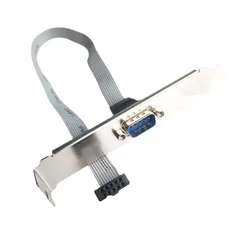 DB9 RS232 Serial Port Bracket To IDC 10 Pin 9Pin Male Female Header Ribbon Cable Connector Computer Motherboard Panel Mount