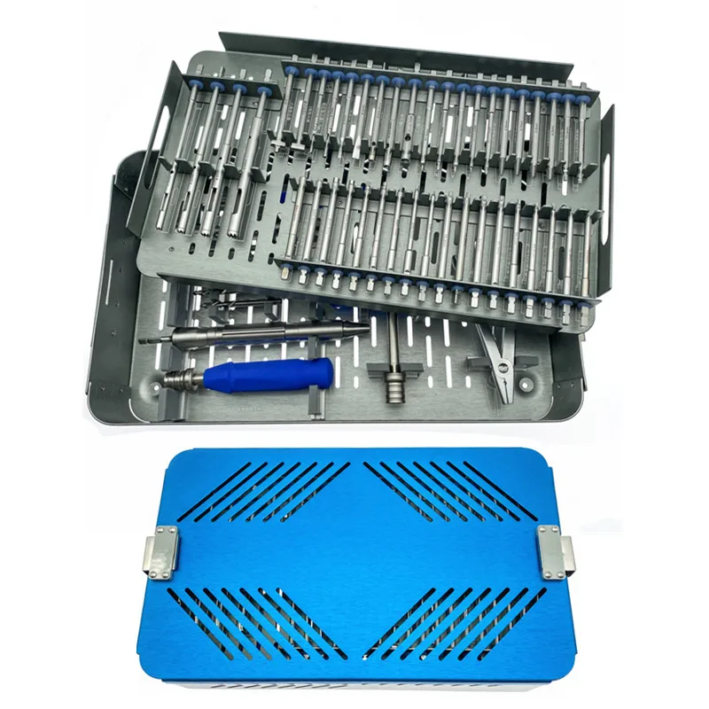 53pcs Orthopedics set Screw Extractor Screw Broken screw removal instrument set Orthopaedic Instruments