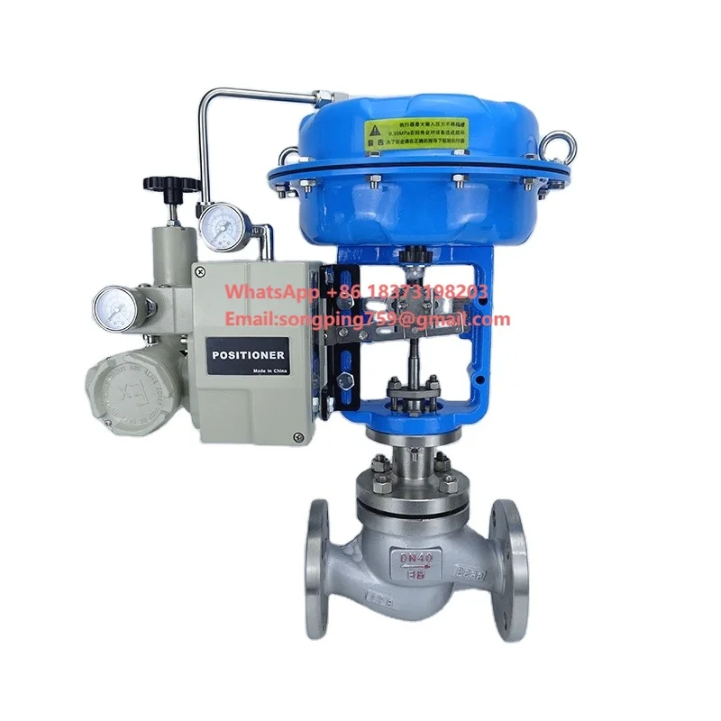 

Пневматический регулирующий клапан DN50 WCB SS304 с фланцем, с позиционером