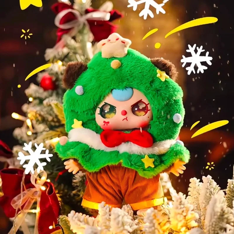 

New Product In Stock Baby Three 400% Christmas Series Blind Box Rough Action Figure Cute Desktop Decoration Girl Surprise Gifts