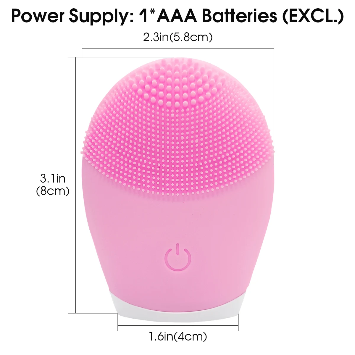 ไฟฟ้าซิลิโคนทําความสะอาดผิวหน้านวด Skincare เครื่องมือนวดความงามเครื่องทําความสะอาดรูขุมขนบนใบหน้าแปรงขนนุ่ม Exfoli