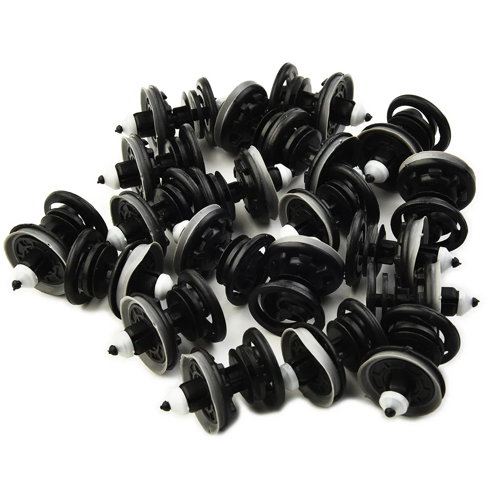 New Useful Push Type Clip Plenum Parts Wear-resistance Black Door Panel For Golf PassatBus T5 Taureg Interior 20X