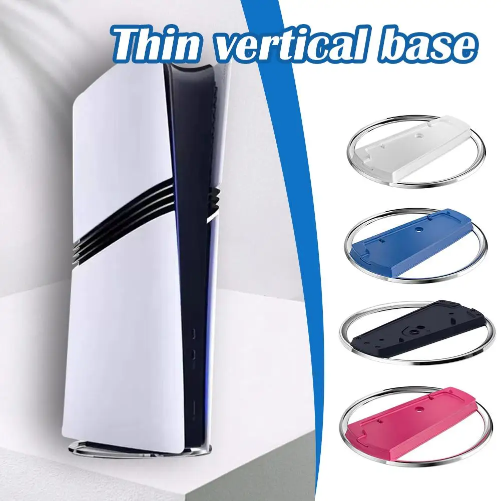 For Pro Console Metal + Pc Vertical Stand Game Console Host Stand Anti-slip Cooling Base Holder Vertical Stand For U6i6