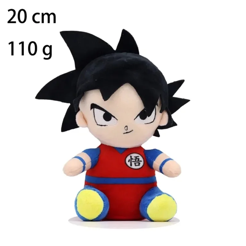 Newest Dragon Ball Plush Stuffed Toys Saiyan Goku Vegeta Buu Cartoon Japan Anime Figure Doll Baby Birthday Gifts Home Decor