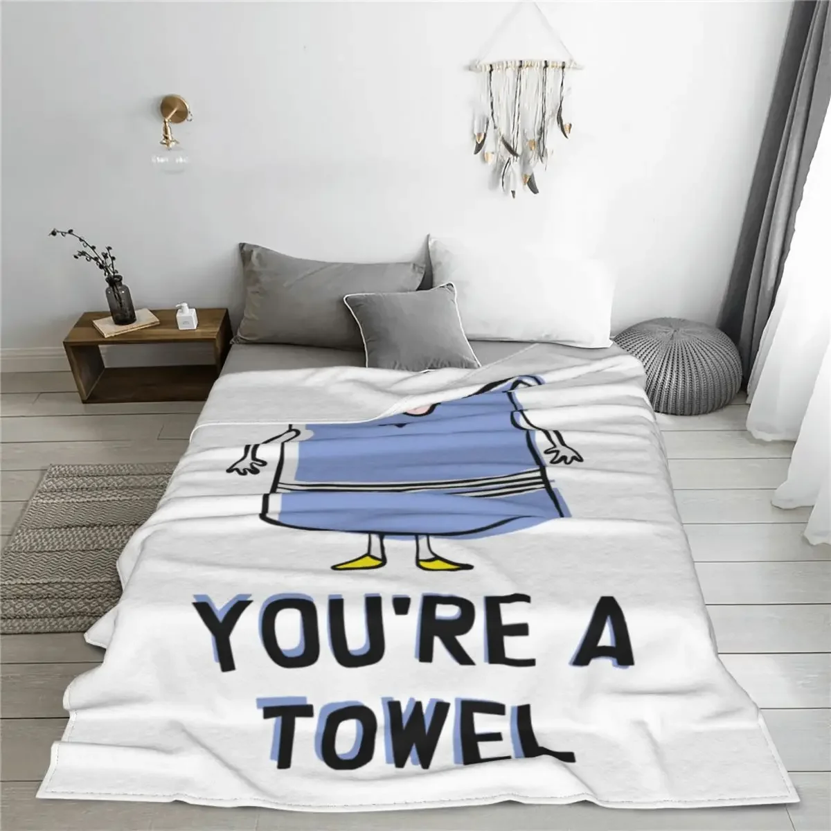 Southpark Towelie You Are A Towel Blanket Cartoon Anime Flannel Funny Soft Throw Blankets for Bed Sofa All Season