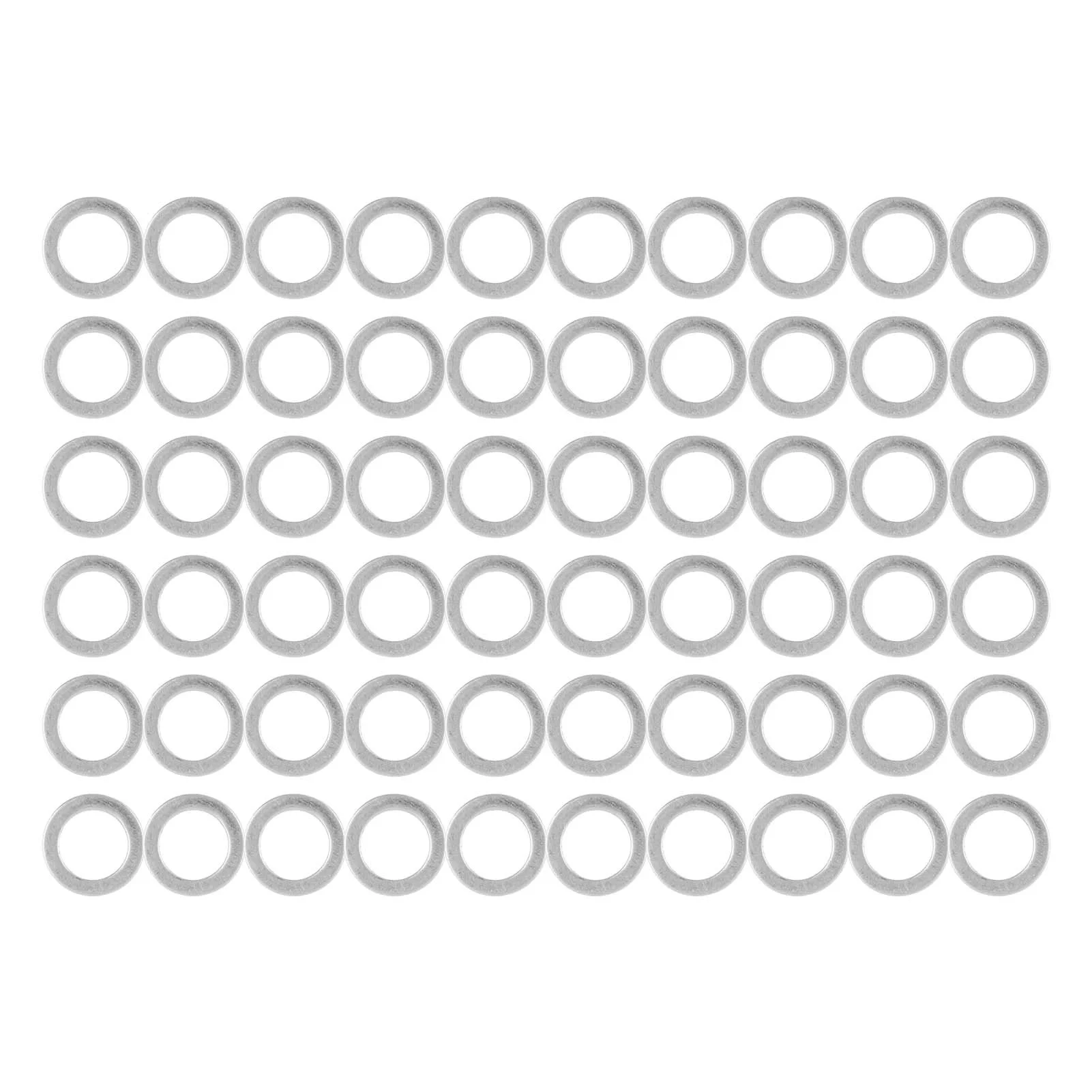 60Pcs Washer Flat Stainless Steel 6mm ID 9mm OD Accessory Set Kit for Maintenance