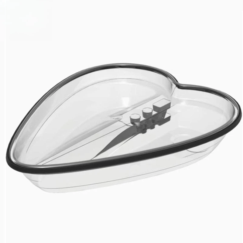 

Transparent heart-shaped boat, rafting boat kayak in tourist attractions