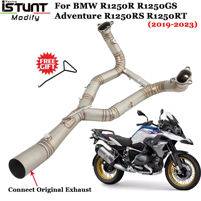 

Motorcycle Exhaust Escape Systems For BMW R1250R R1250GS ADV Adventure R1250RS R1250RT 2019 2020 2021 2022 2023 Front Link Pipe