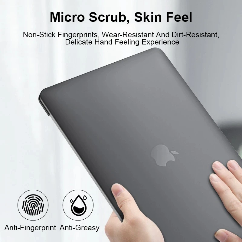 Ultra fino fosco pele sentir capa para Macbook, caso para 15 "Macbook Air M2, A2941, acessórios para laptop, flexível, casca dura, mais novo, 2023