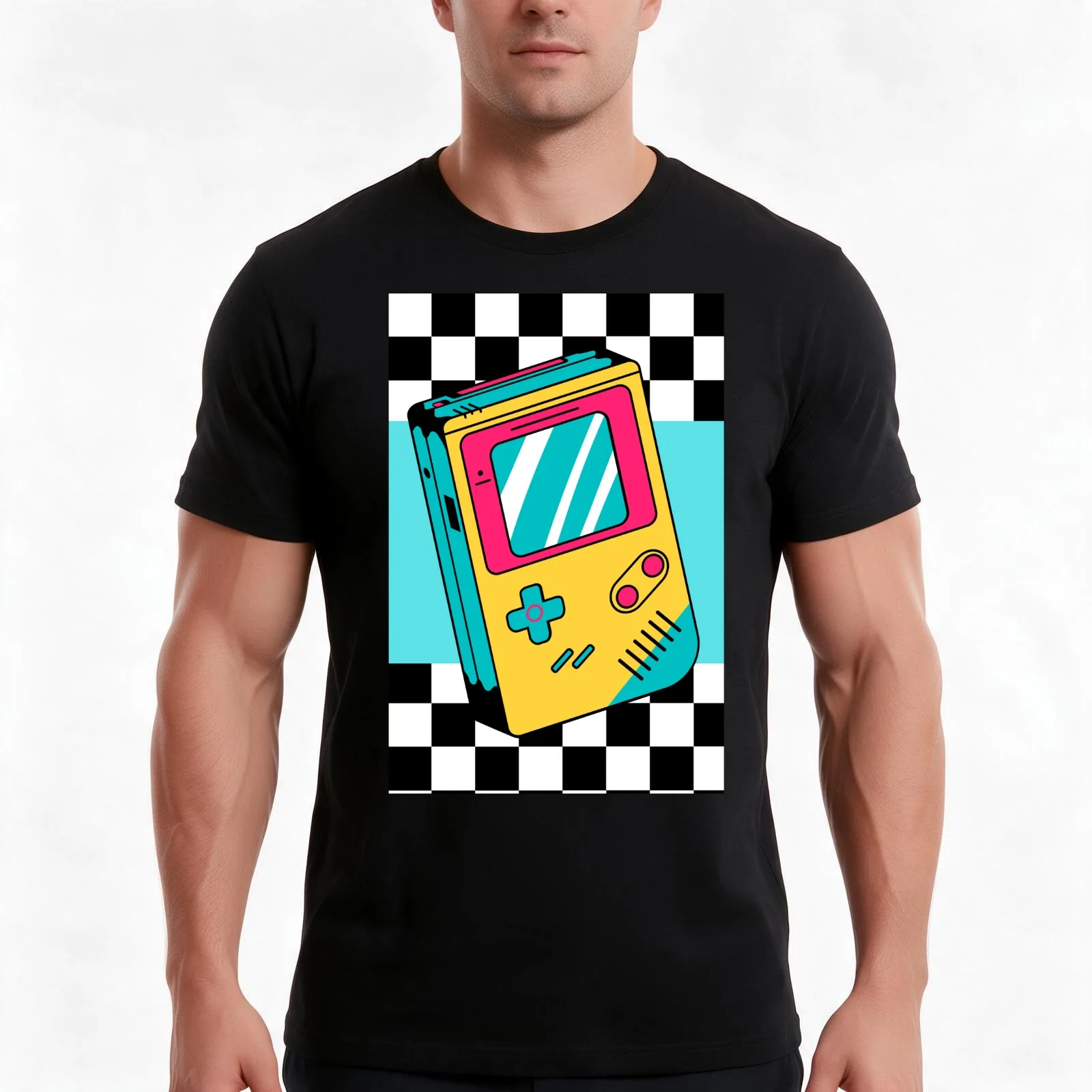 Retro Inspired Handheld Game Console Men T Shirt t shirts with prints