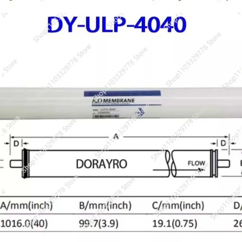 4040 membrane water purifier RO reverse osmosis membrane filter element