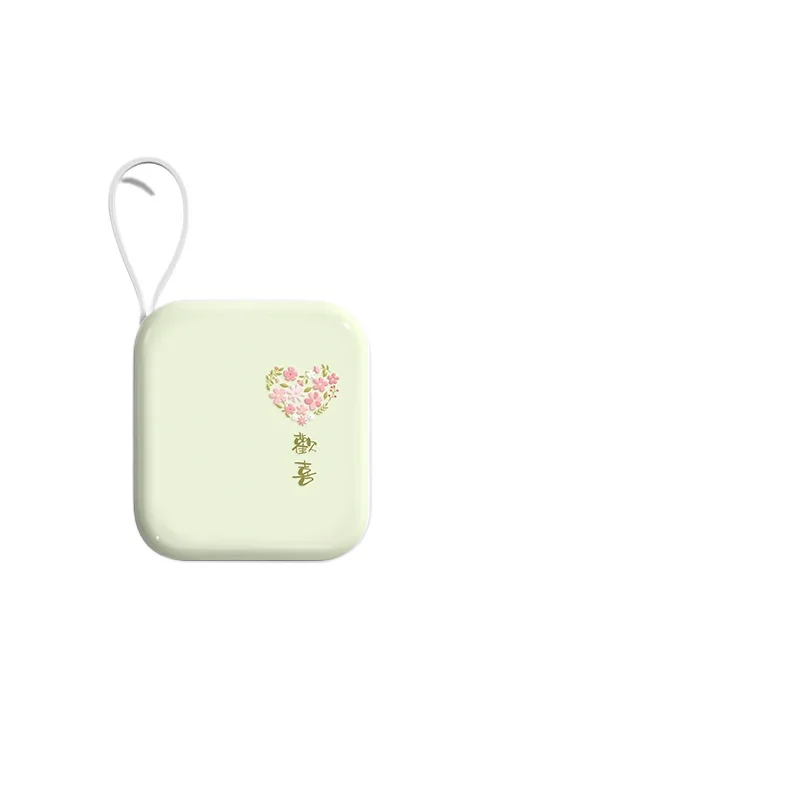 

certification can be used on the plane for fast charging, power bank mobile power supply with dual wires for portable travel