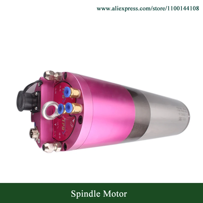 120TD18Z5.5A 120TD18Z5.5AV High speed 18000rpm ATC Spindle Motor 5.5kw BT30 Water Cooled Spindle Motor 600HZ D120mm